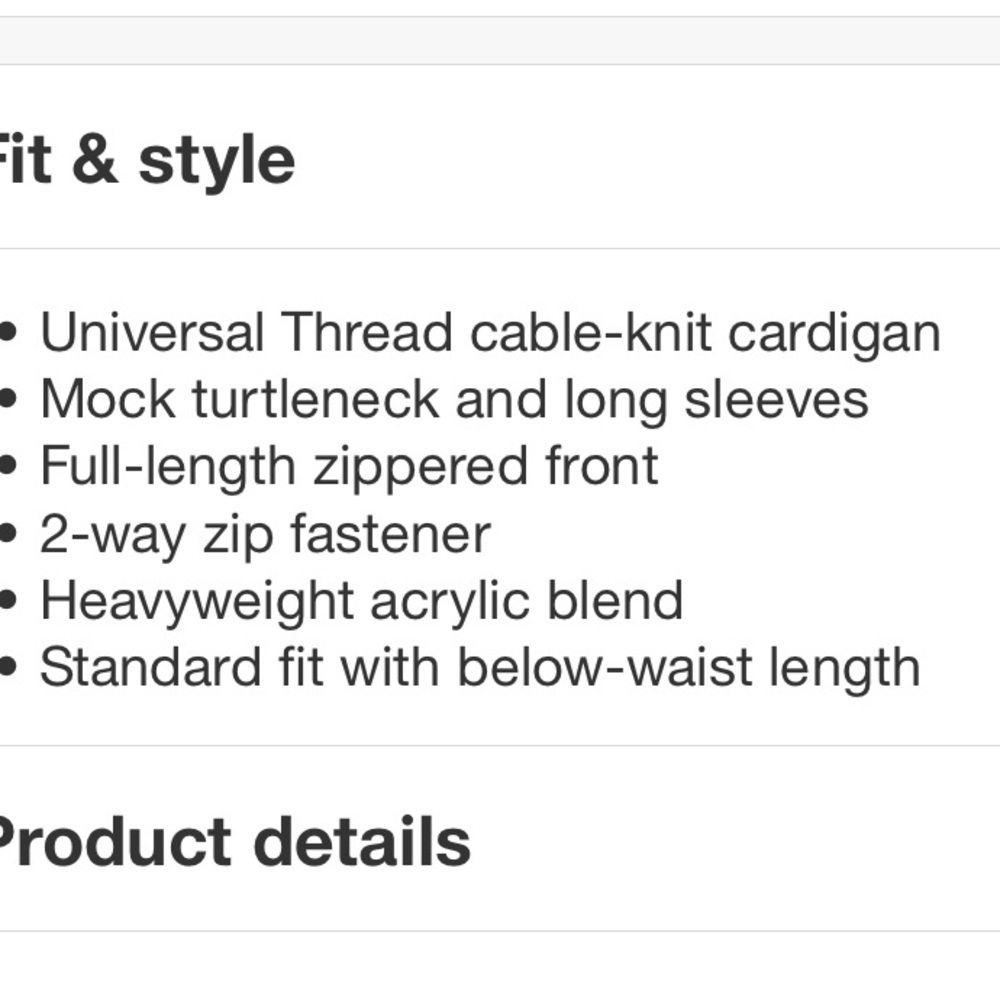 Women's Zip-Up Cardigan - Universal
Thread™ nwt - Picture 4 of 6